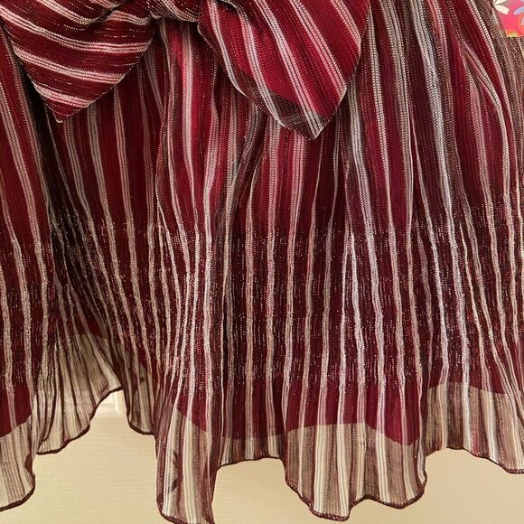 Samara Dress Red and White Striped Tulle Bow Girls Size 4T NWT - Picture 5 of 8